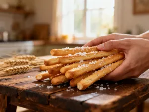 Świeży filet z wędzonego łososia podany na drewnianej desce z koperkiem i cytryną w jasnej, domowej kuchni.